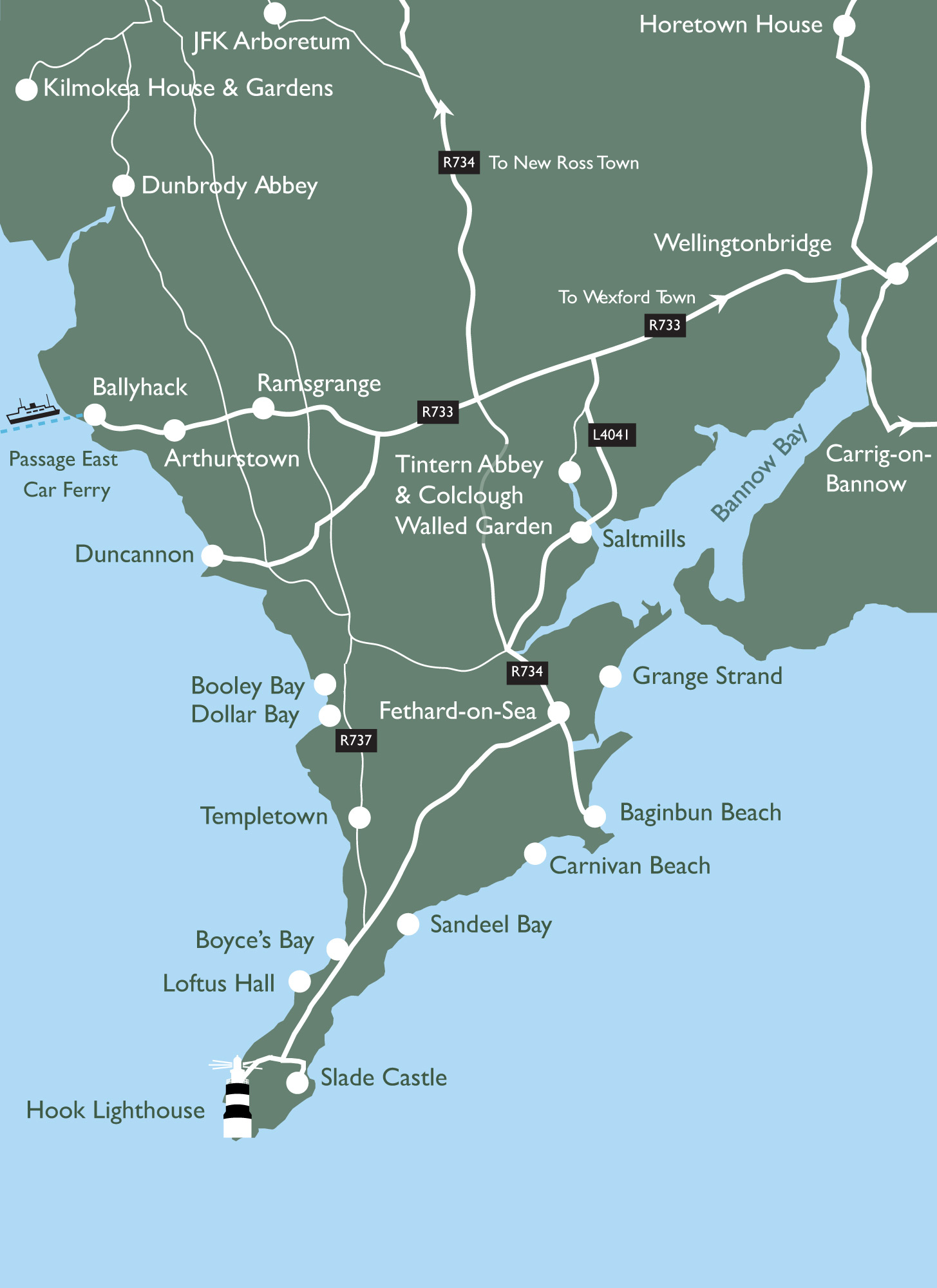Hook Peninsula Map